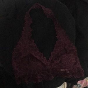 Victoria Secret PINK, Floral Halter Lace Bralette